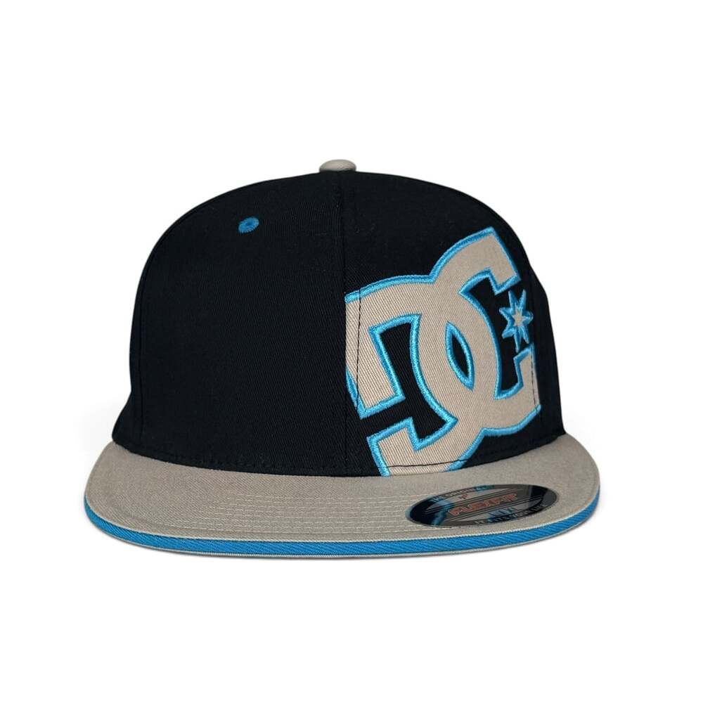 DC Shoes Cap Size L/XL Black Blue Gray Flexfit Skate Hat